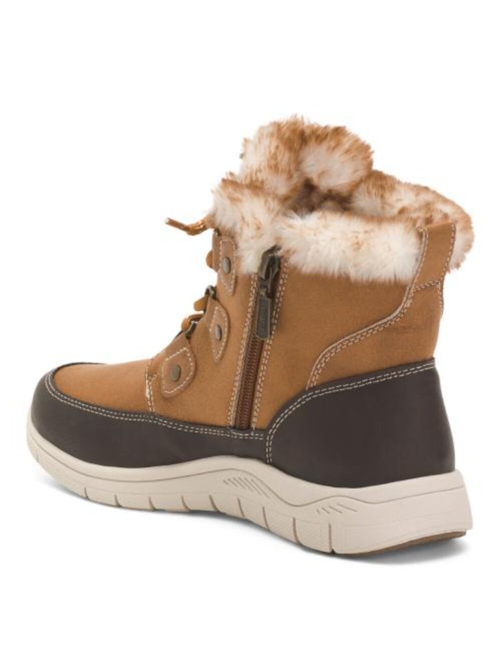 KHOMBU Betty Faux Fur Trim Snow Boots - Picture 2 of 5